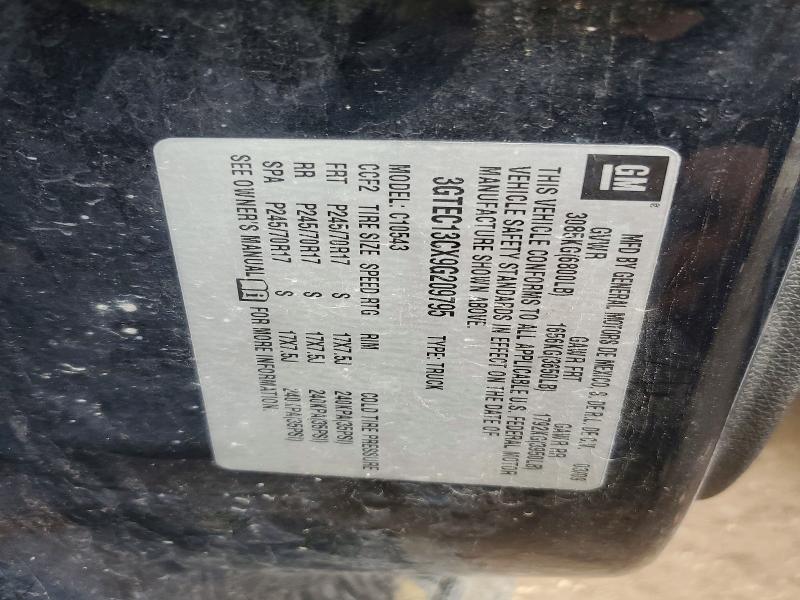 2009 Gmc Sierra მანქანა იყიდება აუქციონზე, vin: 3GTEC13CX9G209795, აუქციონის ნომერი: 49588176