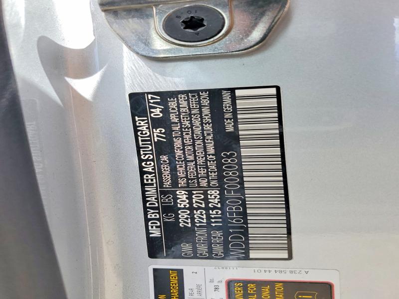Продажа на аукционе авто 2018 Mercedes-benz E, vin: WDD1J6FB0JF008083, номер лота: 51902156