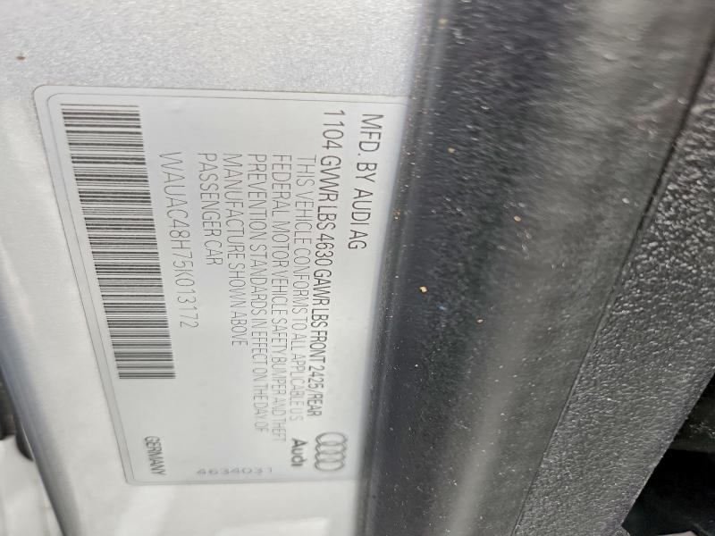51708136 :رقم المزاد ، WAUAC48H75K013172 vin ، 2005 Audi A4 مزاد بيع