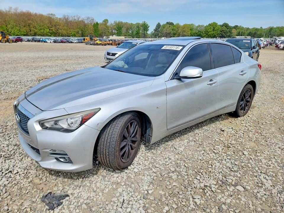 2015 Infiniti Q50 მანქანა იყიდება აუქციონზე, vin: JN1BV7AR9FM398684, აუქციონის ნომერი: 49153116