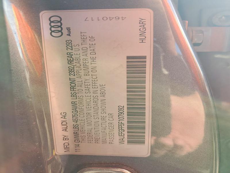 Aukcja sprzedaży 2015 Audi A3, vin: WAUEFGFF5F1079092, numer aukcji: 49513346