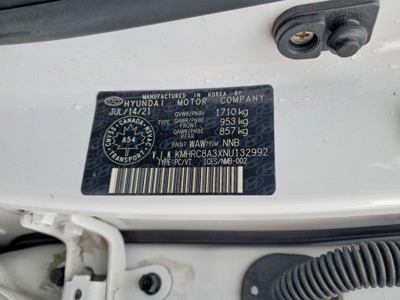 Продаж на аукціоні авто 2022 Hyundai Venue, vin: KMHRC8A3XNU132992, номер лоту: 47398706