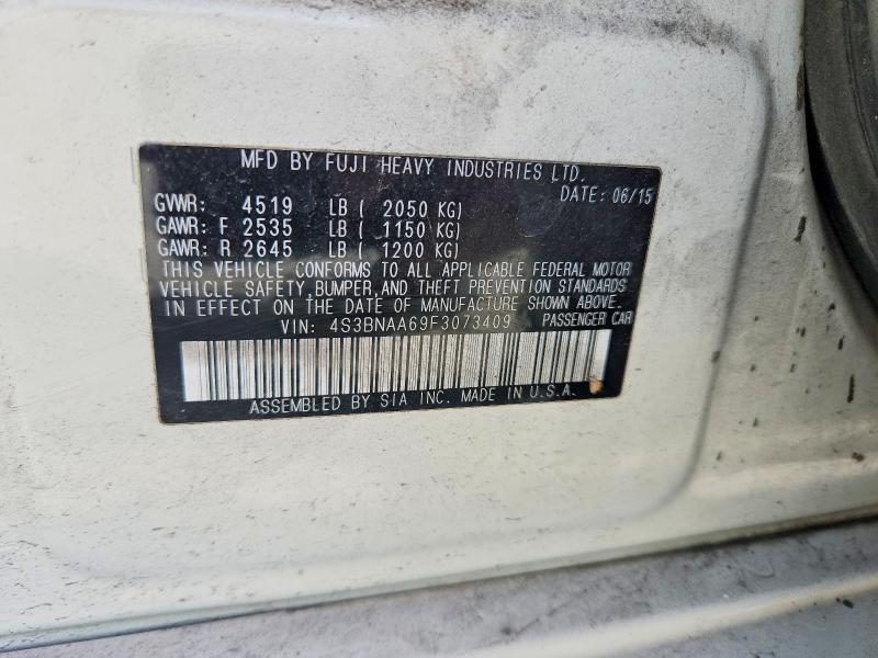 2015 Subaru Legacy მანქანა იყიდება აუქციონზე, vin: 4S3BNAA69F3073409, აუქციონის ნომერი: 50888926