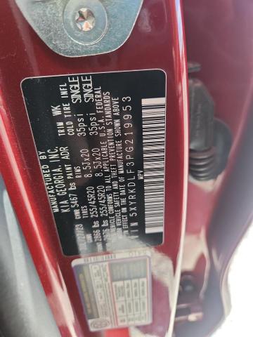 2023 Kia Sorento მანქანა იყიდება აუქციონზე, vin: 5XYRKDLF3PG219953, აუქციონის ნომერი: 51595086