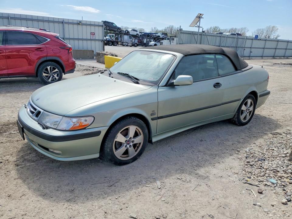 2002 Saab 9-3 მანქანა იყიდება აუქციონზე, vin: YS3DF78K527008483, აუქციონის ნომერი: 49082496