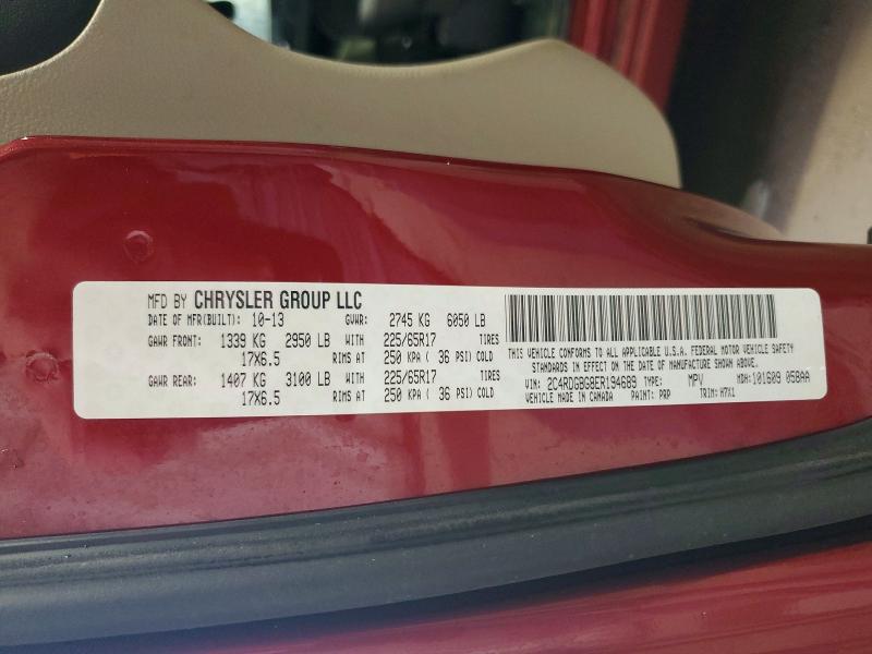 Aukcja sprzedaży 2014 Dodge Grand Caravan, vin: 2C4RDGBG8ER194689, numer aukcji: 51513356