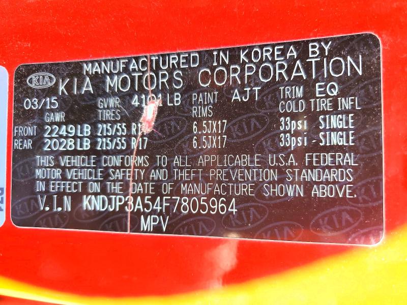 2015 Kia Soul მანქანა იყიდება აუქციონზე, vin: KNDJP3A54F7805964, აუქციონის ნომერი: 50279406