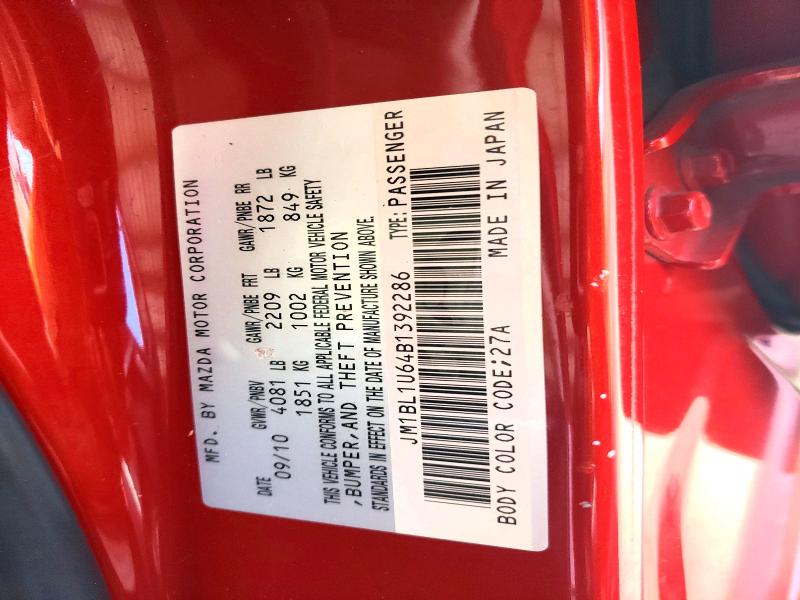 Продажа на аукционе авто 2011 Mazda 3, vin: JM1BL1U64B1392286, номер лота: 51515466