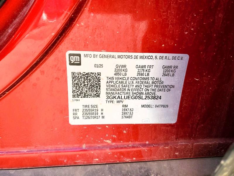 Aukcja sprzedaży 2025 Gmc Terrain, vin: 3GKALUEG0SL253824, numer aukcji: 51863766