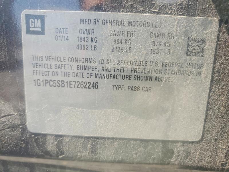 Продаж на аукціоні авто 2014 Chevrolet Cruze, vin: 1G1PC5SB1E7262246, номер лоту: 50284146