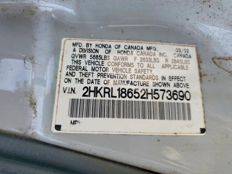 Aukcja sprzedaży 2002 Honda Odyssey, vin: 2HKRL18652H573690, numer aukcji: 49069476