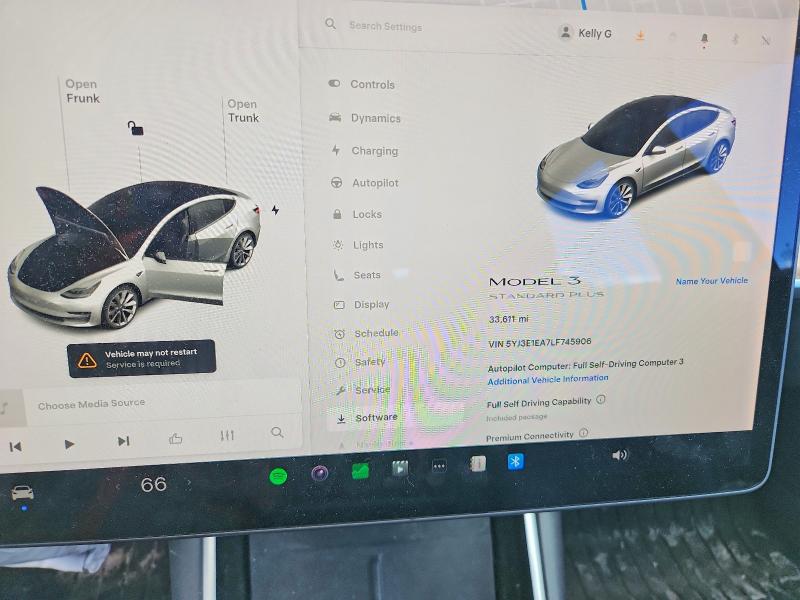 47608666 :رقم المزاد ، 5YJ3E1EA7LF745906 vin ، 2020 Tesla Model 3 مزاد بيع