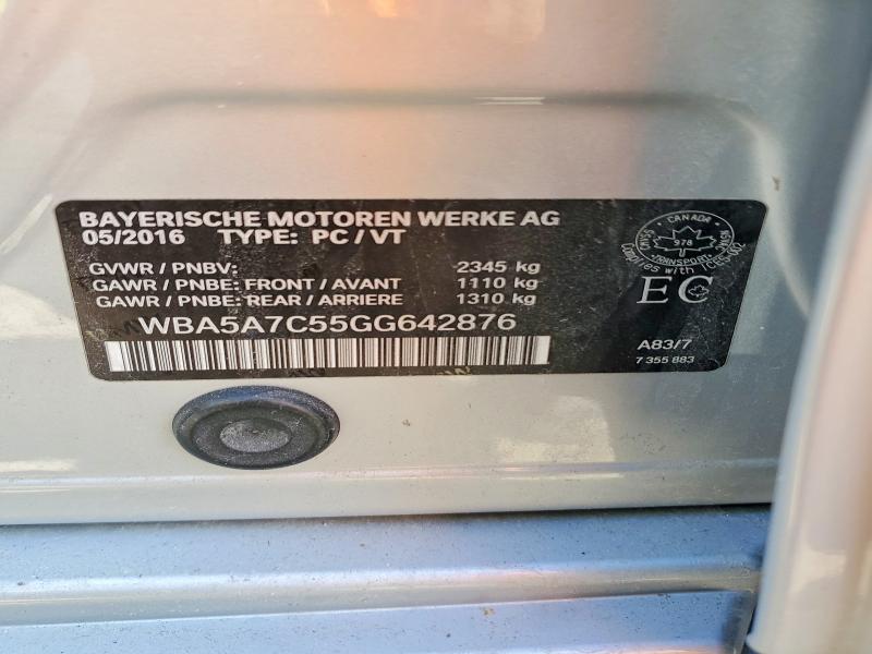 Продаж на аукціоні авто 2016 Bmw 528, vin: WBA5A7C55GG642876, номер лоту: 49064126