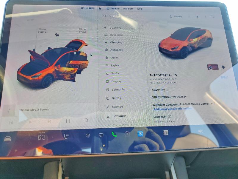 Aukcja sprzedaży 2021 Tesla Model Y, vin: 5YJYGDEE7MF092824, numer aukcji: 49837716