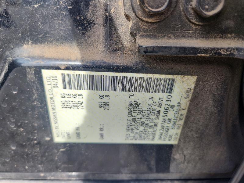 Продажа на аукционе авто 2010 Nissan Altima, vin: 1N4AL2AP7AN506230, номер лота: 51867776