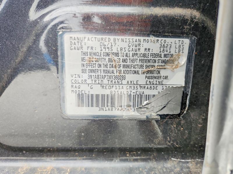 Aukcja sprzedaży 2017 Nissan Sentra, vin: 3N1AB7AP3HY345384, numer aukcji: 47785226