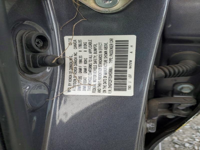 48681576 :رقم المزاد ، 2HGFC2F70JH536821 vin ، 2018 Honda Civic مزاد بيع