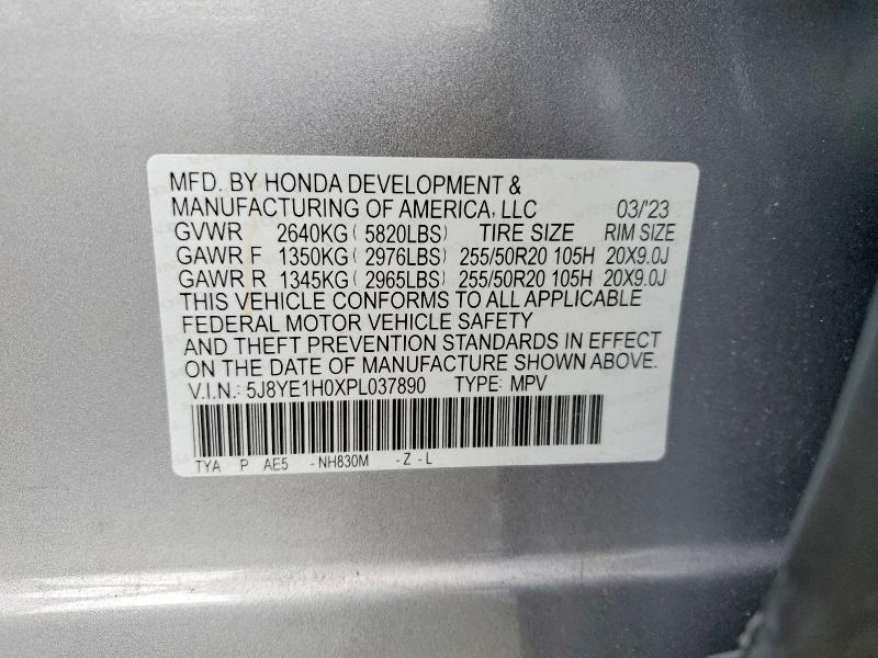 Продажа на аукционе авто 2023 Acura Mdx, vin: 5J8YE1H0XPL037890, номер лота: 51475216