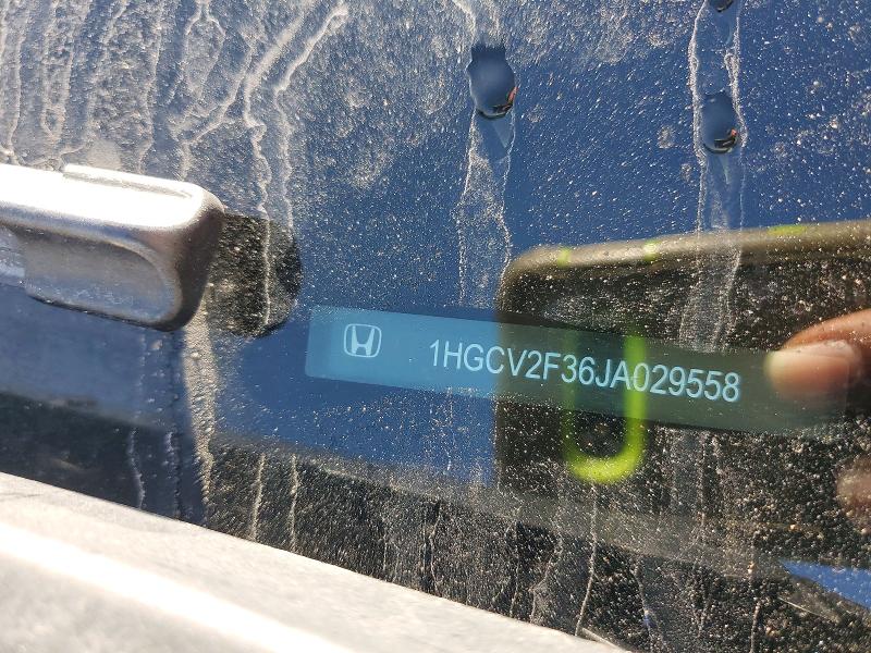 2018 Honda Accord მანქანა იყიდება აუქციონზე, vin: 1HGCV2F36JA029558, აუქციონის ნომერი: 48300836