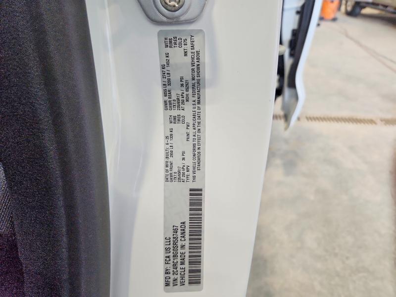 Продажа на аукционе авто 2025 Chrysler Pacifica, vin: 2C4RC1BG0SR587467, номер лота: 50060046