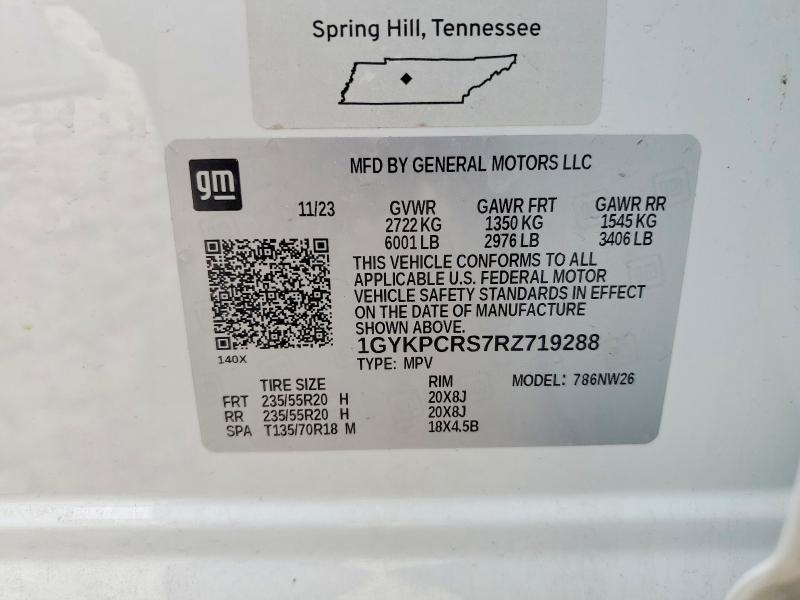Auction sale of the 2024 Cadillac Xt6, vin: 1GYKPCRS7RZ719288, lot number: 51620366