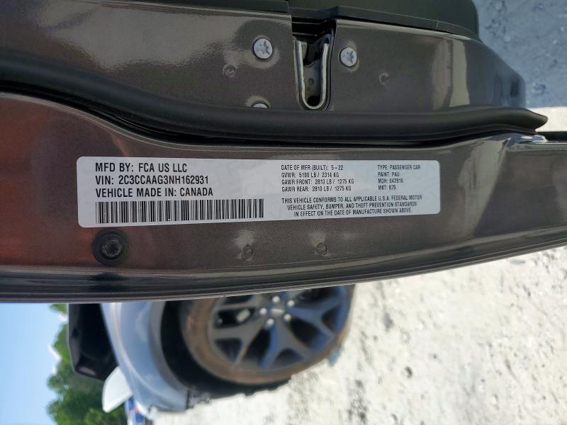 50883996 :رقم المزاد ، 2C3CCAAG3NH162931 vin ، 2022 Chrysler 300 مزاد بيع