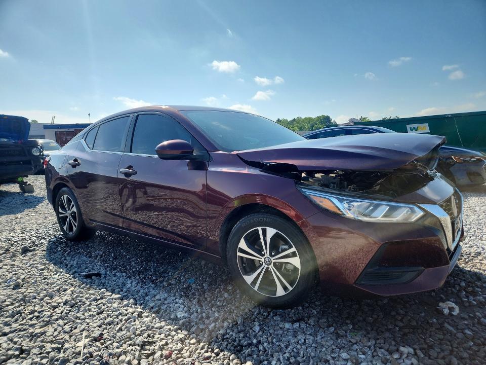 2022 Nissan Sentra მანქანა იყიდება აუქციონზე, vin: 3N1AB8CVXNY253282, აუქციონის ნომერი: 51197096