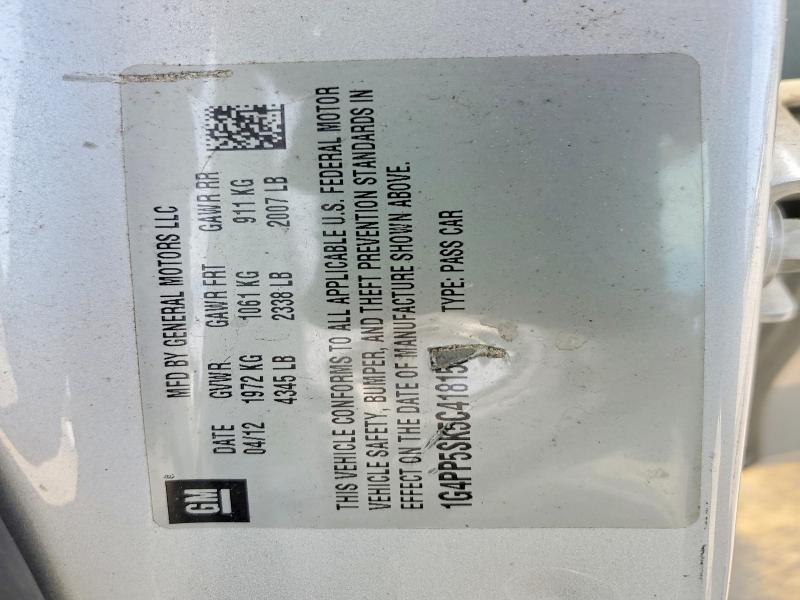 Продажа на аукционе авто 2012 Buick Verano, vin: 1G4PP5SK5C4181580, номер лота: 51077066