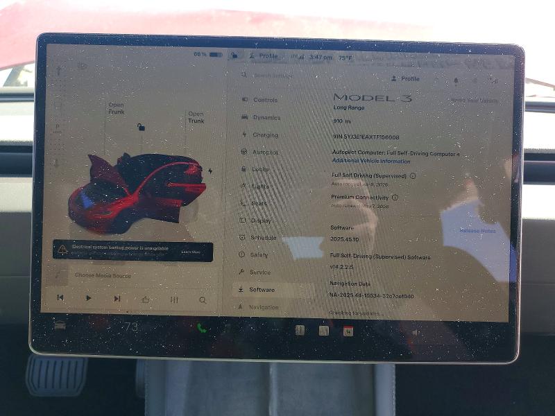 49971126 :رقم المزاد ، 5YJ3E1EAXTF156008 vin ، 2026 Tesla Model 3 مزاد بيع