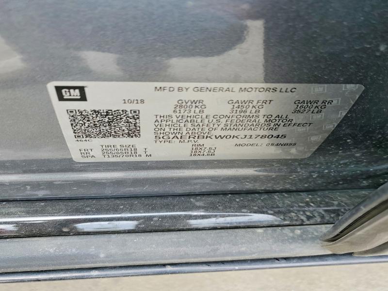Aukcja sprzedaży 2019 Buick Enclave, vin: 5GAERBKW0KJ178045, numer aukcji: 48771916