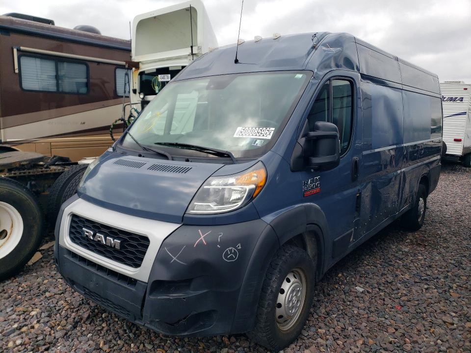 50808596 :رقم المزاد ، 3C6MRVJG0ME550089 vin ، 2021 Ram Promaster 3500 مزاد بيع