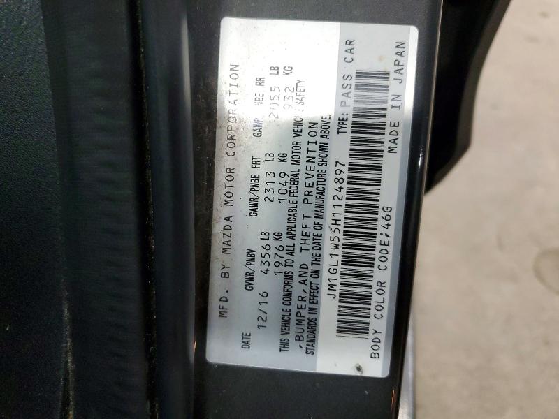 Продаж на аукціоні авто 2017 Mazda 6, vin: JM1GL1W55H1124897, номер лоту: 51496346