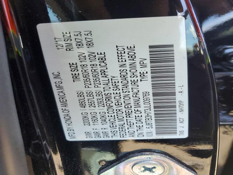 Aukcja sprzedaży 2018 Acura Rdx, vin: 5J8TB3H73JL009769, numer aukcji: 50823026