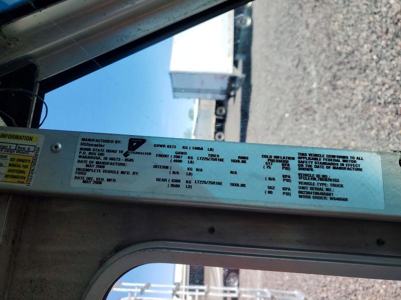 2008 Ford E450 მანქანა იყიდება აუქციონზე, vin: 1FCLE49L78DB26153, აუქციონის ნომერი: 49832556