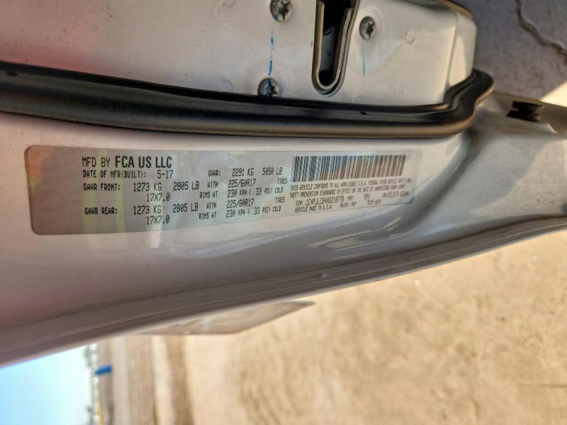 Продаж на аукціоні авто 2017 Jeep Cherokee, vin: 1C4PJLCB4HD218778, номер лоту: 48702146