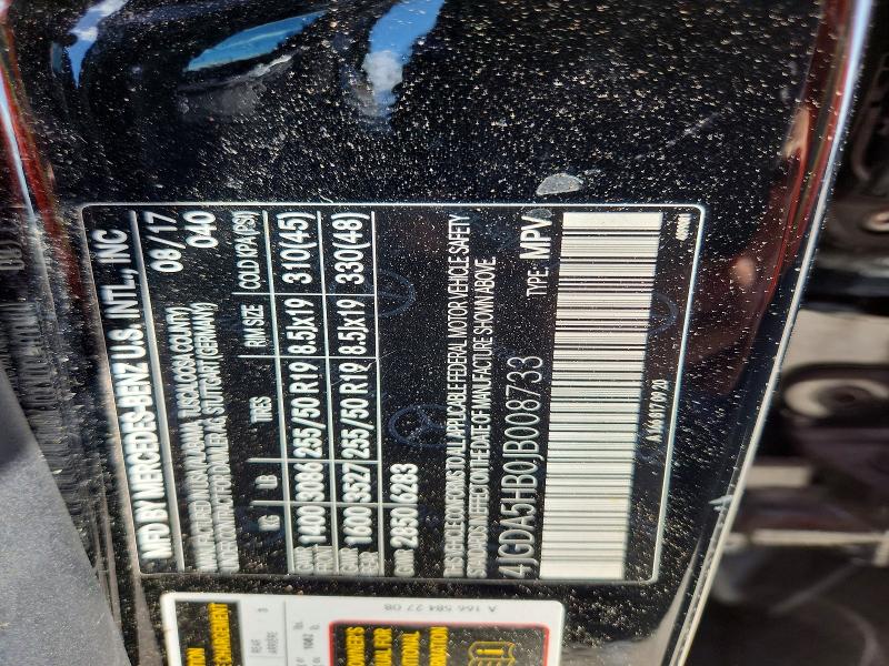 Продажа на аукционе авто 2018 Mercedes-benz Gle, vin: 4JGDA5HB0JB008733, номер лота: 51296526
