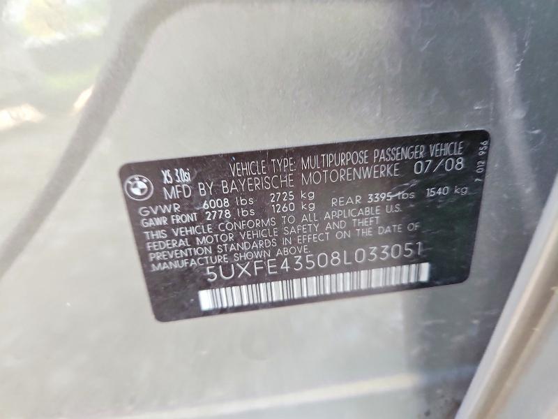 Продажа на аукционе авто 2008 Bmw X5, vin: 5UXFE43508L033051, номер лота: 51790246