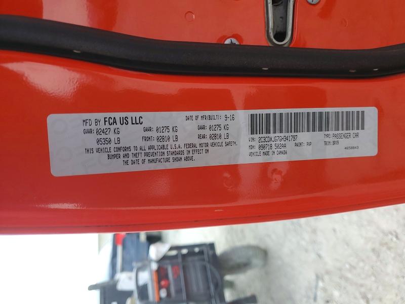 Auction sale of the 2016 Dodge Charger, vin: 2C3CDXJG7GH341797, lot number: 49099696
