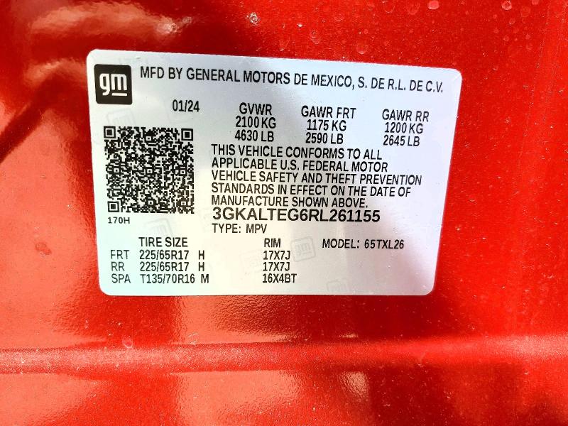 Продаж на аукціоні авто 2024 Gmc Terrain, vin: 3GKALTEG6RL261155, номер лоту: 51289996