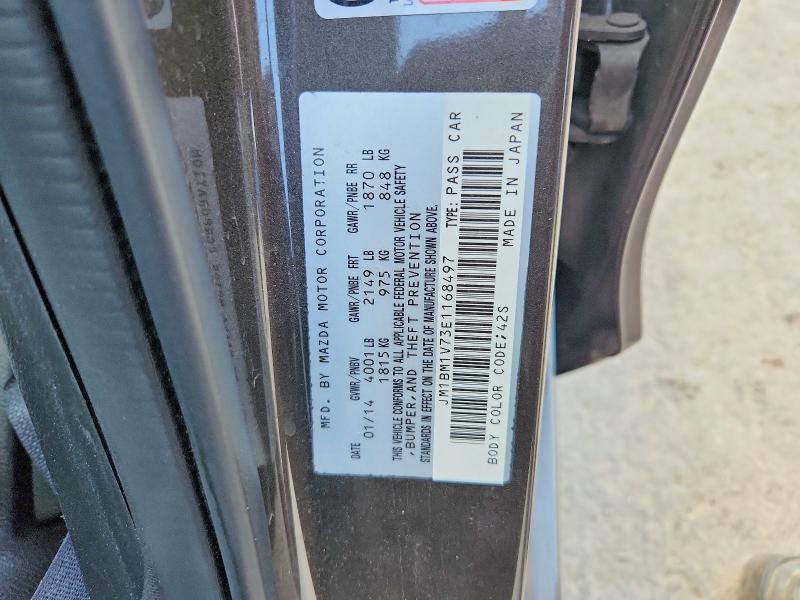 Продажа на аукционе авто 2014 Mazda 3, vin: JM1BM1V73E1168497, номер лота: 50706436