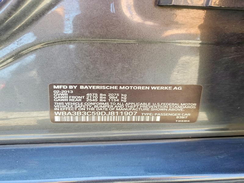 51875296 :رقم المزاد ، WBA3B3C59DJ811907 vin ، 2013 Bmw 328 مزاد بيع