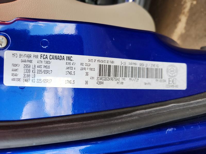 Aukcja sprzedaży 2019 Dodge Grand Caravan, vin: 2C4RDGBG5KR675642, numer aukcji: 49466326