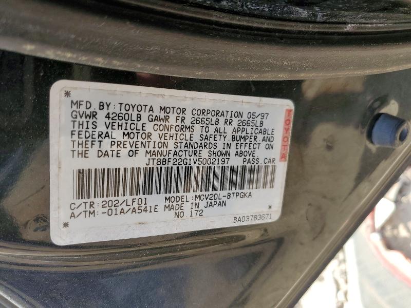 Aukcja sprzedaży 1997 Lexus Es, vin: JT8BF22G1V5002197, numer aukcji: 49617686