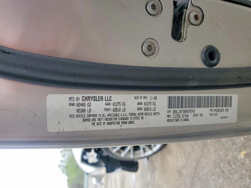 2009 Dodge Challenger მანქანა იყიდება აუქციონზე, vin: 2B3LJ54T89H579745, აუქციონის ნომერი: 50406956