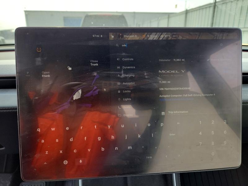 48387526 :رقم المزاد ، 7SAYGDED9TA430648 vin ، 2026 Tesla Model Y مزاد بيع