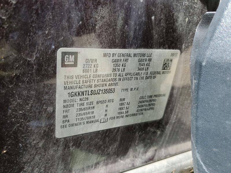 2018 Gmc Acadia მანქანა იყიდება აუქციონზე, vin: 1GKKNTLS0JZ135053, აუქციონის ნომერი: 49517496