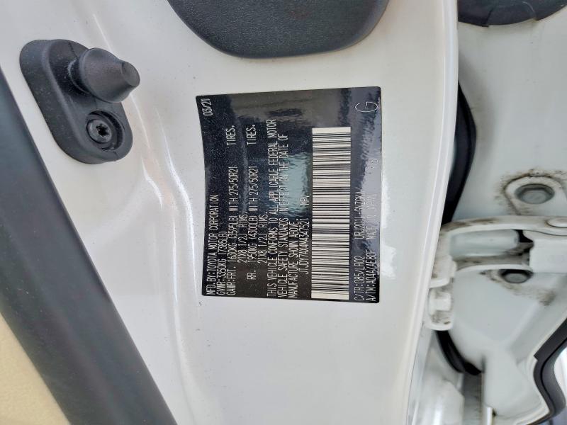 Aukcja sprzedaży 2021 Lexus Lx 570, vin: JTJDY7AX4M4347521, numer aukcji: 48945346
