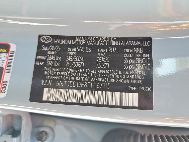 2026 Hyundai Santa Cruz მანქანა იყიდება აუქციონზე, vin: 5NTJEDDF8TH163113, აუქციონის ნომერი: 51417166