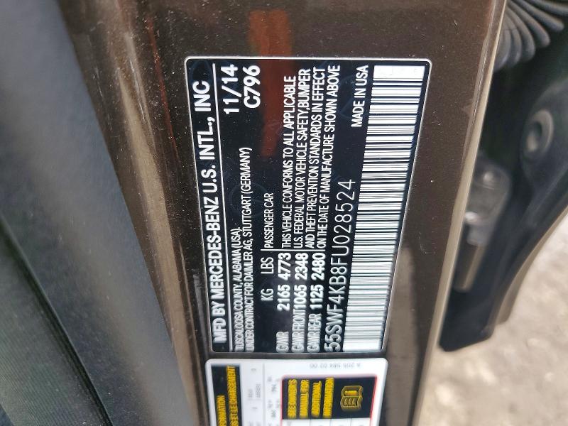 Продаж на аукціоні авто 2015 Mercedes-benz C, vin: 55SWF4KB8FU028524, номер лоту: 49668566