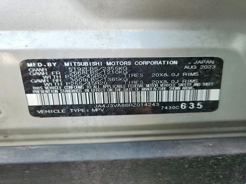 Aukcja sprzedaży 2024 Mitsubishi Outlander, vin: JA4J3VA86RZ014243, numer aukcji: 51803676